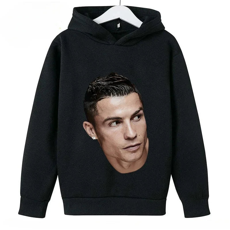 Brand Children's Clothing Casual Kid's Hoodie Spring and Autumn Sports Sweatshirt for Boys and Girls Ronaldo Printed Pullover