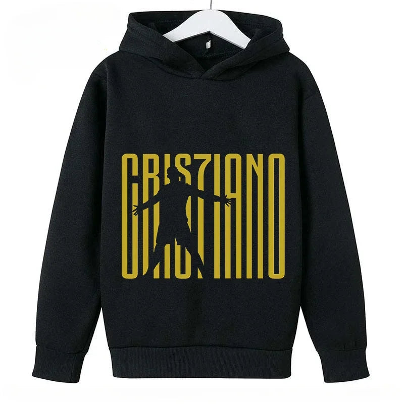 Brand Children's Clothing Casual Kid's Hoodie Spring and Autumn Sports Sweatshirt for Boys and Girls Ronaldo Printed Pullover