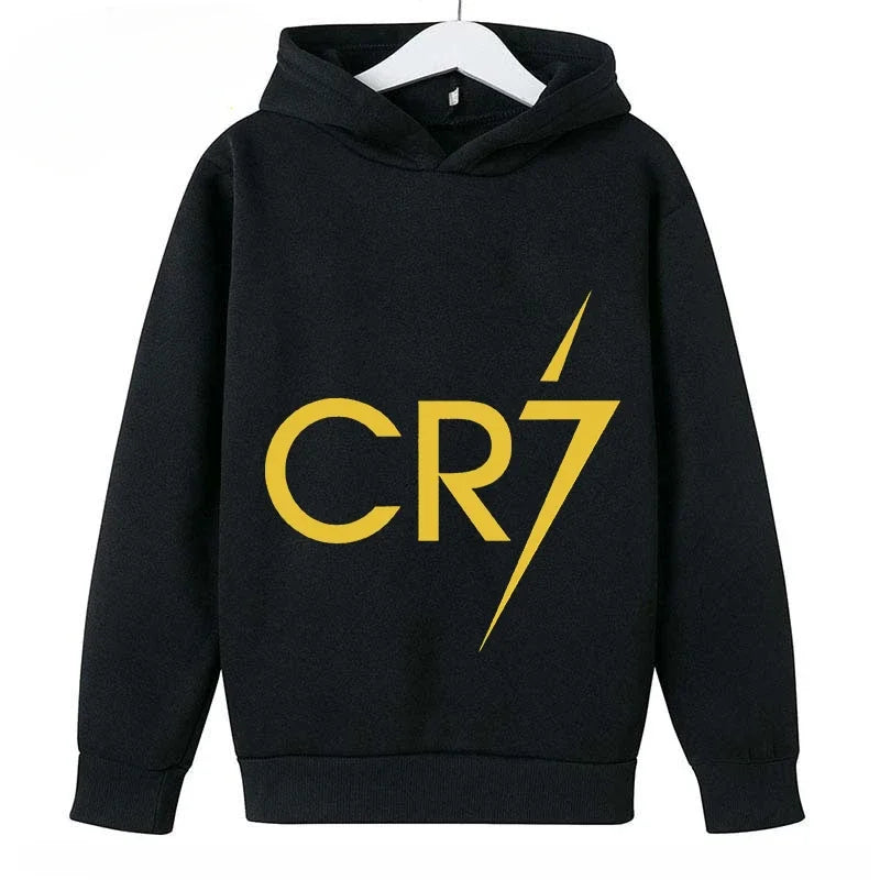 Brand Children's Clothing Casual Kid's Hoodie Spring and Autumn Sports Sweatshirt for Boys and Girls Ronaldo Printed Pullover